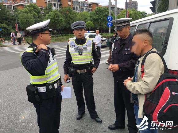 上海交警严查失格驾驶员驾车上路违法
