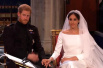 新鲜出炉！英国哈里王子婚礼现场图来了　新郎新娘深情对视